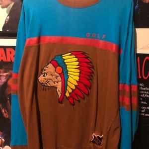 GOLF WANG “NATIVE CAT” LONG SLEEVE SHIRT. VERYRARE